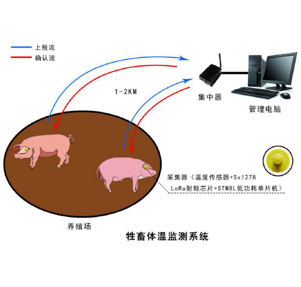 基于LoRa技術的牲畜體溫監測系統